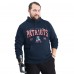 New England Patriots G-III Sports by Carl Banks Navy Adaptive Team Spirit Graphic Fleece Pullover Hoodie
