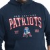 New England Patriots G-III Sports by Carl Banks Navy Adaptive Team Spirit Graphic Fleece Pullover Hoodie