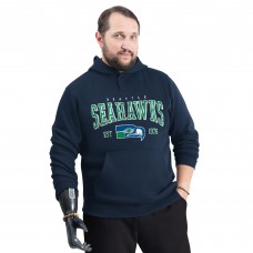 Seattle Seahawks G-III Sports by Carl Banks College Navy Adaptive Team Spirit Graphic Fleece Pullover Hoodie