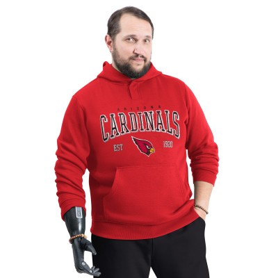 Arizona Cardinals G-III Sports by Carl Banks Cardinal Adaptive Team Spirit Graphic Fleece Pullover Hoodie