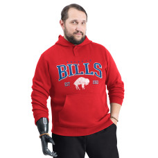Толстовка Buffalo Bills G-III Sports by Carl Banks Red Adaptive Team Spirit Graphic Fleece
