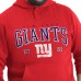 New York Giants G-III Sports by Carl Banks Red Adaptive Team Spirit Graphic Fleece Pullover Hoodie