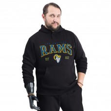 Los Angeles Rams G-III Sports by Carl Banks Adaptive Team Spirit Graphic Fleece Pullover Hoodie - Black