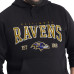 Толстовка Baltimore Ravens G-III Sports by Carl Banks Black Adaptive Team Spirit Graphic Fleece