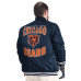 Рубашка Chicago Bears G-III Sports by Carl Banks Navy Adaptive Team Graphic Satin Varsity Jacket