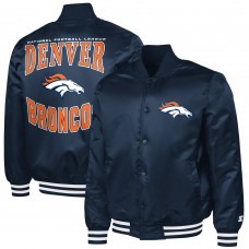 Куртка на кнопках Denver Broncos G-III Sports by Carl Banks Navy Adaptive Team Graphic Satin