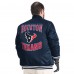 Куртка на кнопках Houston Texans G-III Sports by Carl Banks Navy Adaptive Team Graphic Satin