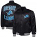 Куртка на кнопках Detroit Lions G-III Sports by Carl Banks Black Adaptive Team Graphic Satin