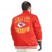 Kansas City Chiefs G-III Sports by Carl Banks Red Adaptive Team Graphic Satin Full-Snap Varsity Jacket