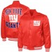 New York Giants G-III Sports by Carl Banks Red Adaptive Team Graphic Satin Full-Snap Varsity Jacket
