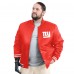 New York Giants G-III Sports by Carl Banks Red Adaptive Team Graphic Satin Full-Snap Varsity Jacket