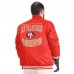San Francisco 49ers G-III Sports by Carl Banks Scarlet Adaptive Team Graphic Satin Full-Snap Varsity Jacket