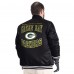 Куртка на кнопках Green Bay Packers G-III Sports by Carl Banks Black Adaptive Team Graphic Satin
