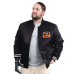 Рубашка Cincinnati Bengals G-III Sports by Carl Banks Black Adaptive Team Graphic Satin Varsity Jacket