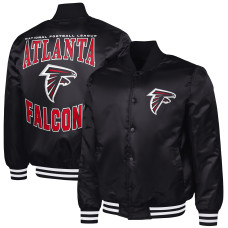 Куртка Atlanta Falcons G-III Sports by Carl Banks Black Adaptive Team Graphic Satin Full-Snap Varsity Куртка Atlanta Falcons G-III Sports by Carl Banks Black Adaptive Team Graphic Satin Full-Snap Varsity
