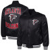 Куртка Atlanta Falcons G-III Sports by Carl Banks Black Adaptive Team Graphic Satin Full-Snap Varsity Куртка Atlanta Falcons G-III Sports by Carl Banks Black Adaptive Team Graphic Satin Full-Snap Varsity