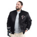 Куртка Atlanta Falcons G-III Sports by Carl Banks Black Adaptive Team Graphic Satin Full-Snap Varsity