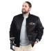 Куртка Baltimore Ravens G-III Sports by Carl Banks Black Adaptive Team Graphic Satin Full-Snap Varsity