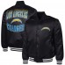 Los Angeles Chargers G-III Sports by Carl Banks Black Adaptive Team Graphic Satin Full-Snap Varsity Jacket