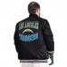 Los Angeles Chargers G-III Sports by Carl Banks Black Adaptive Team Graphic Satin Full-Snap Varsity Jacket
