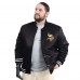 Minnesota Vikings G-III Sports by Carl Banks Black Adaptive Team Graphic Satin Full-Snap Varsity Jacket