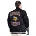 Minnesota Vikings G-III Sports by Carl Banks Black Adaptive Team Graphic Satin Full-Snap Varsity Jacket