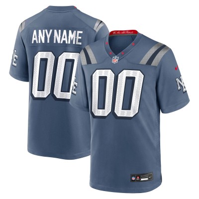 Именная джерси New England Patriots Nike Blue 2025 Rivalries Collection Game