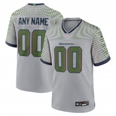 Именная джерси Seattle Seahawks Nike Gray 2025 Rivalries Collection Game Именная джерси Seattle Seahawks Nike Gray 2025 Rivalries Collection Game