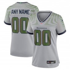 Именная джерси Женская Seattle Seahawks Nike Wolf Gray 2025 Rivalries Collection Game