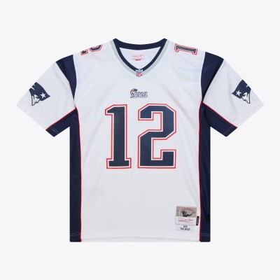Джерси New England Patriots Tom Brady Mitchell & Ness White 2000 Legacy Replica