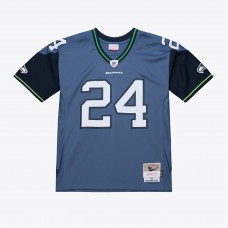 Джерси Seattle Seahawks Marshawn Lynch Mitchell & Ness Blue 2010 Legacy Throwback Replica