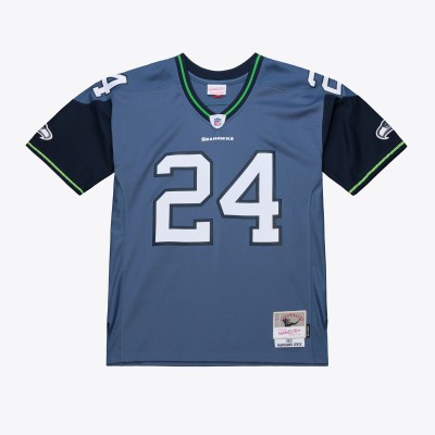 Джерси Seattle Seahawks Marshawn Lynch Mitchell & Ness Blue 2010 Legacy Throwback Replica