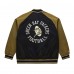 Куртка на кнопках Green Bay Packers Mitchell & Ness Olive/Black Vintage Logo Double Clutch Satin Raglan
