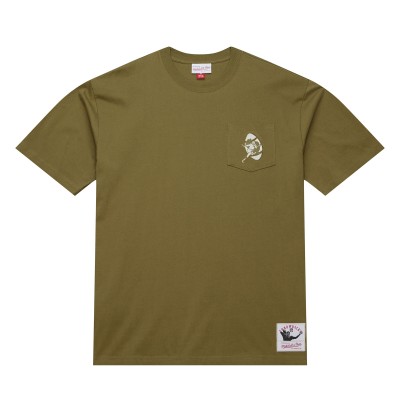Футболка Green Bay Packers Mitchell & Ness Olive Vintage Logo Premium