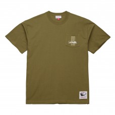 Футболка Detroit Lions Mitchell & Ness Olive Vintage Logo Premium