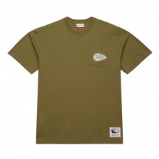 Kansas City Chiefs Mitchell & Ness Olive Vintage Logo Premium T-Shirt