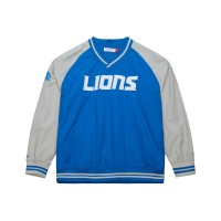 Куртка Detroit Lions Mitchell & Ness Blue Raglan