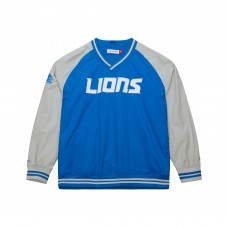 Куртка Detroit Lions Mitchell & Ness Blue Raglan