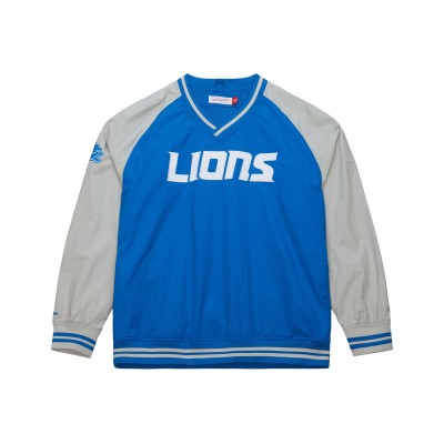 Куртка Detroit Lions Mitchell & Ness Blue Raglan