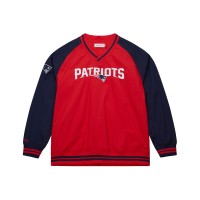 New England Patriots Mitchell & Ness Red Raglan Jacket