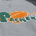 Кофта Green Bay Packers Mitchell & Ness Heather Gray Vintage Logo Legacy Collection Raglan Fleece