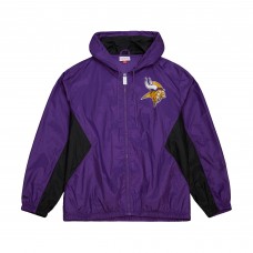 Minnesota Vikings Mitchell & Ness Purple Playmaker Full-Zip Windbreaker Jacket Minnesota Vikings Mitchell & Ness Purple Playmaker Full-Zip Windbreaker Jacket