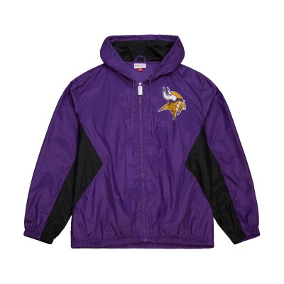Minnesota Vikings Mitchell & Ness Purple Playmaker Full-Zip Windbreaker Jacket