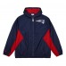New England Patriots Mitchell & Ness Navy Playmaker Full-Zip Windbreaker Jacket New England Patriots Mitchell & Ness Navy Playmaker Full-Zip Windbreaker Jacket