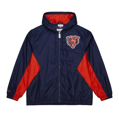 Ветровка Chicago Bears Mitchell & Ness Navy Vintage Logo Playmaker