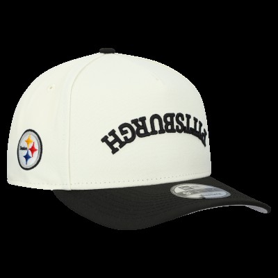 Бейсболка Pittsburgh Steelers New Era Cream Upside Down 9FIFTY A-Frame Snapback