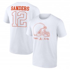 Футболка Cleveland Browns Shedeur Sanders White Outline Player