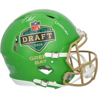 Travis Hunter Jacksonville Jaguars Autographed Fanatics Authentic Riddell 2025 NFL Draft Speed Authentic Helmet with DUUUUVAL Inscription