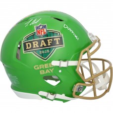 Travis Hunter Jacksonville Jaguars Autographed Fanatics Authentic Riddell 2025 NFL Draft Speed Authentic Helmet with DUUUUVAL Inscription