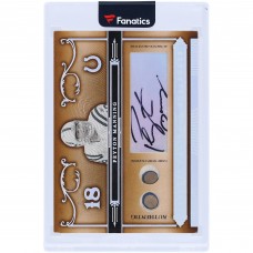 Peyton Manning Indianapolis Colts Autographed 2006 Playoff National Treasures Dual Face Mask Relic #90 #13/18 Card